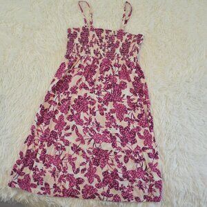Old Navy Thin Strap Girls Summer Dress With Purple Flowers Size L 10/12